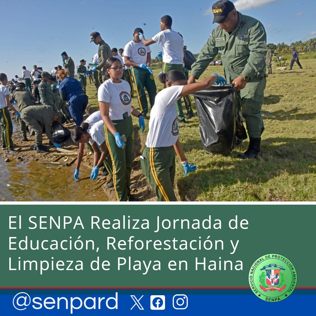 SENPA Realiza Jornada de Educación, Reforestación y Limpieza de Playa en Haina SENPA Realiza Jornada de Educación, Reforestación y Limpieza de Playa en Haina