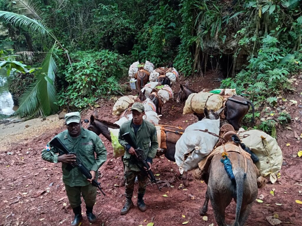 SENPA retiene nueve animales de carga y 1,620 libras de productos agrícolas en el Parque Nacional Los Haitises